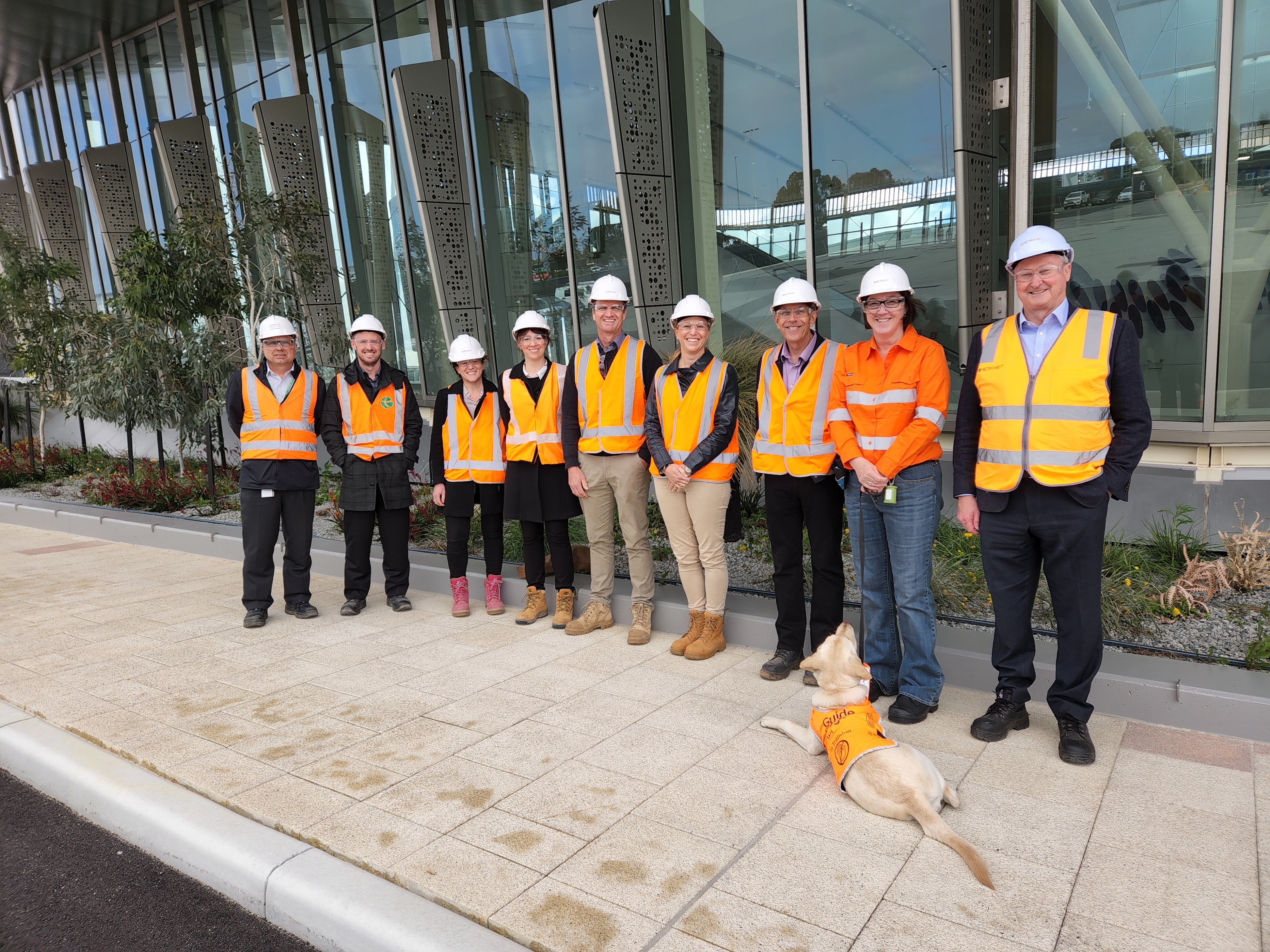 The IWA team tests out the new Forrestfield-Airport Link.