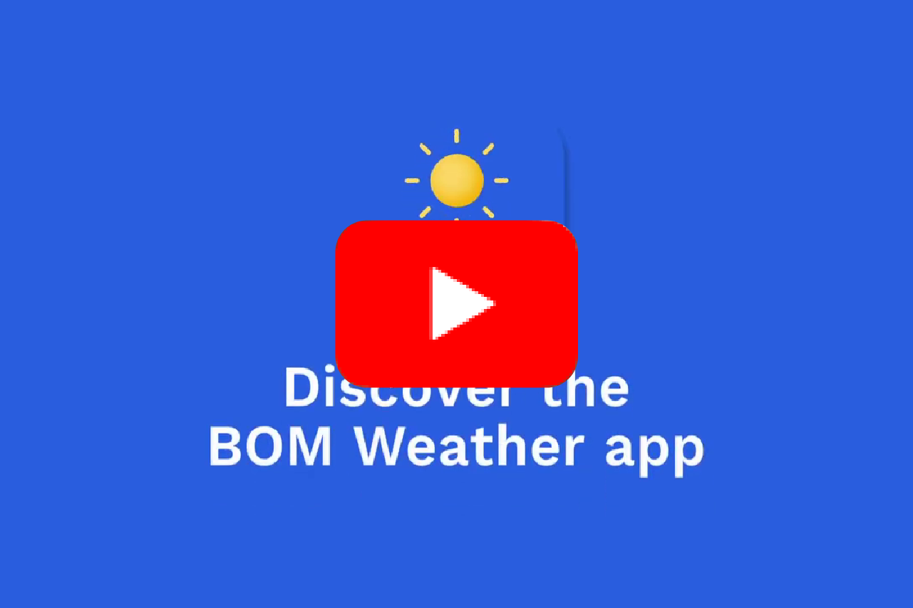 Image links to video. Opens in new tab: 'Warning notifications for up to 3 locations on the BOM Weather app'