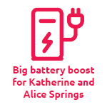 Battery boost for Katherine and Alice Springs