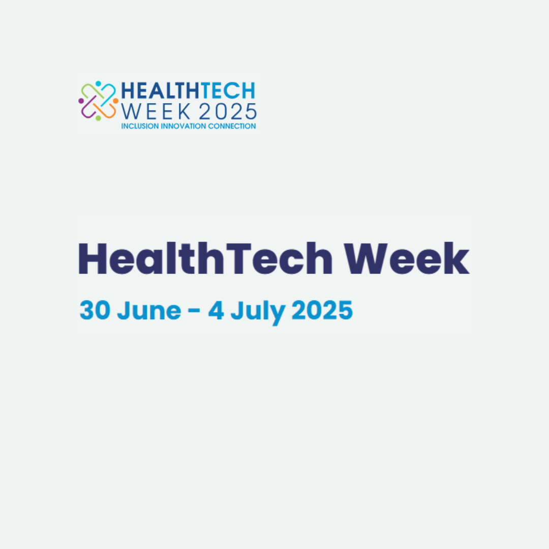 HealthTech Week event thumbnail graphic
