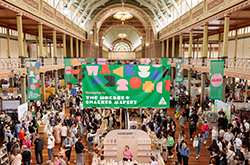 Interior view of Makers and Shakers Market, Melbourne, Victoria © Makers and Shakers Market