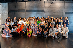 A group shot of attendees at Tourism Australia's media luncheon in Milan, Italy