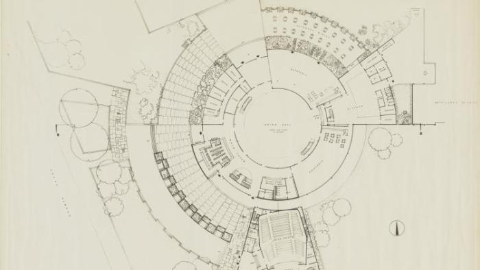 An architectural blueprint