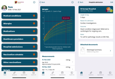 The Health Record app
