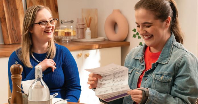 This is a photo of two women for the screen me cervical screening program