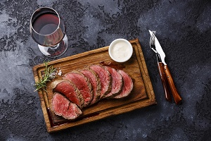 Meat and wine image