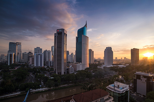 Jakarta skyline, Indonesia
