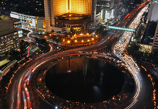 Jakarta at night