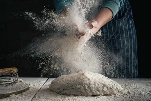 Bowan Island Bakery's Sourdough in production