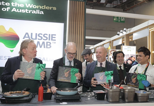 Austrade launching the Cooking with Australian Lamb cookbook at AAHAR