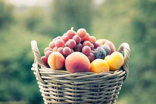 Basket of summerfruit