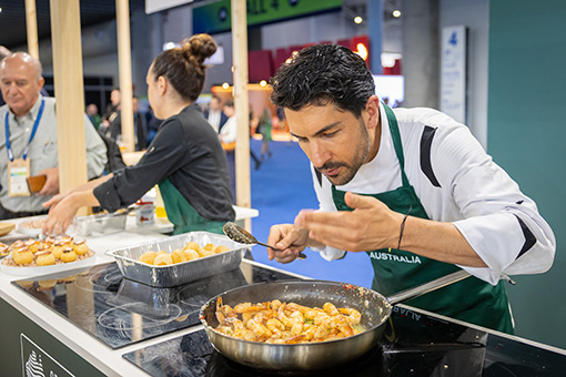 Food demonstration at Seafood Expo Global 2026