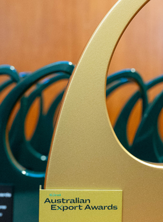 Australian Export Awards trophy