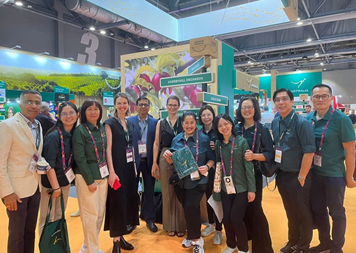 Delegates showcasing the best of Australian produce at Asia Fruit Logistica 2024