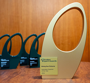 2023 Australian Export Awards winning trophies