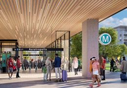 Computer image of a Sydney metro station