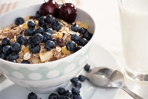 Bowl of healthy cereal