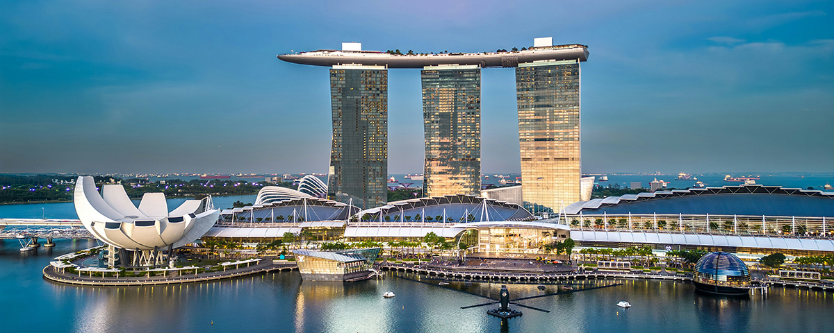 Marina Bay, Singapore at night