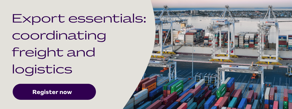 Export essentials: coordinating freight and logistics