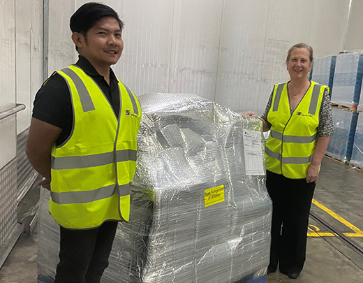 Australian cheese under wraps bound for the US