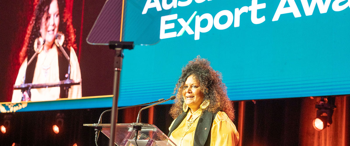 Minister of Indigenous Australians speaking at the 62nd Australian Export Awards