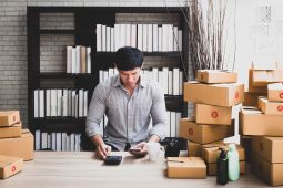 A male online selling