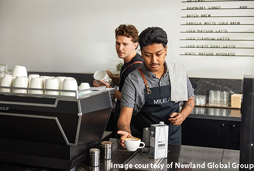 Baristas in café