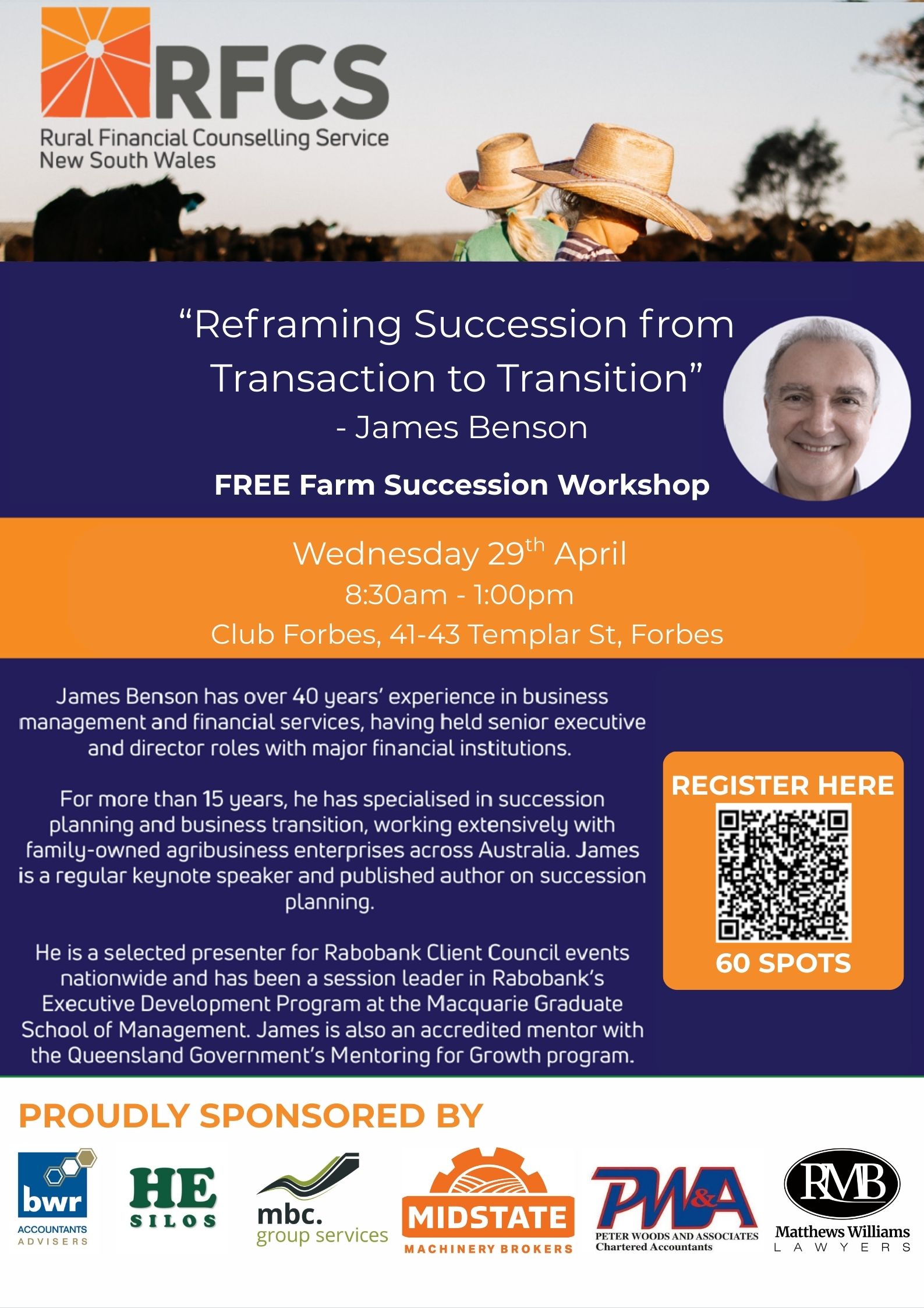 Farm Succession Planning Workshop Forbes