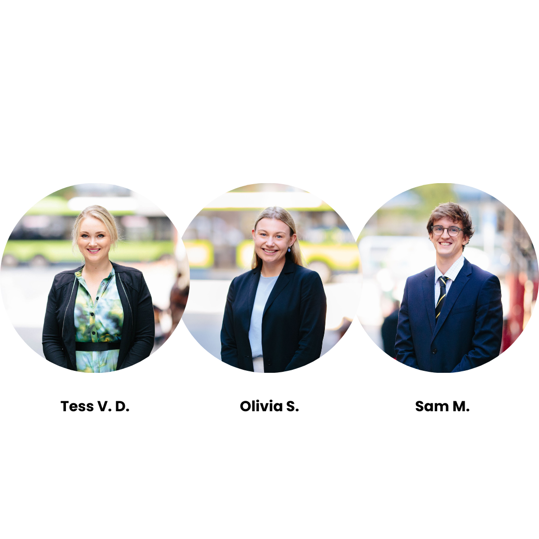 Tess von Dadelszen, Olivia Smith & Sam McGuire