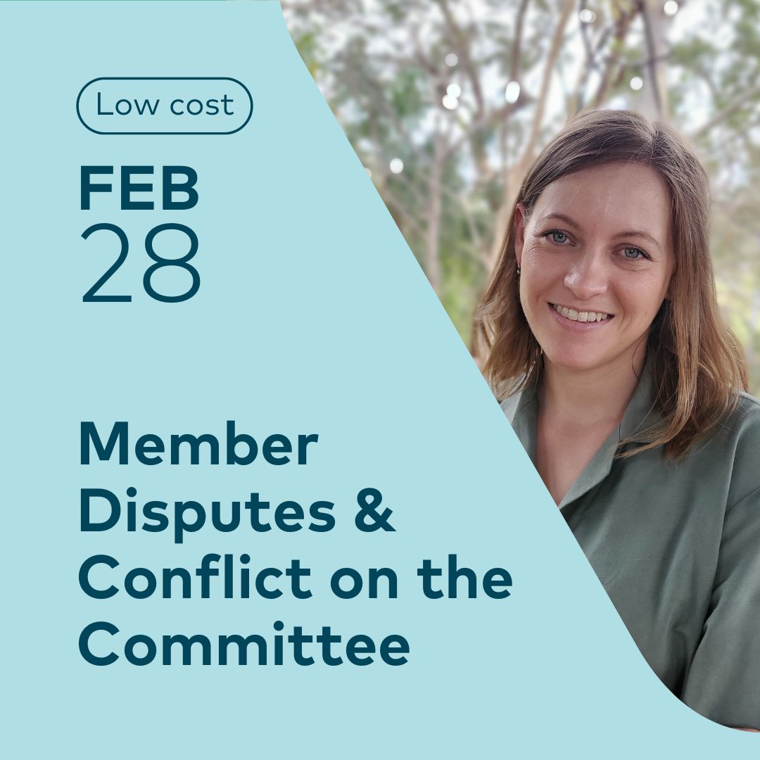 Webinar: Member Disputes and Conflict on the Committee