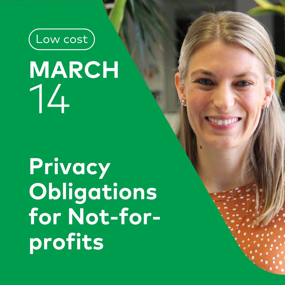 Webinar: Privacy Obligations for Not-for-profits